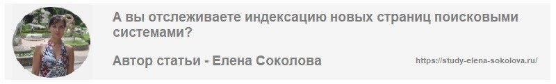 Автор статьи Что такое индексация сайта Елена Соколова