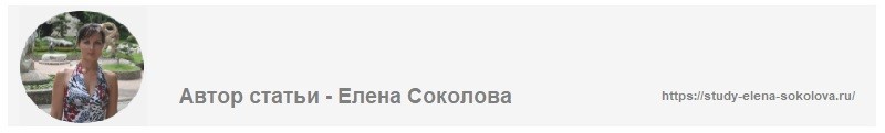 Автор статьи Комменты на сайте Елена Соколова